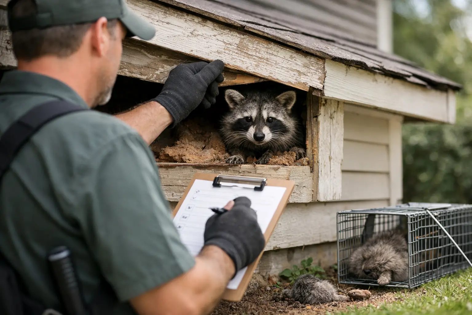 What Wildlife Removal Looks Like Inspection, Trapping, Removal, and Cleanup