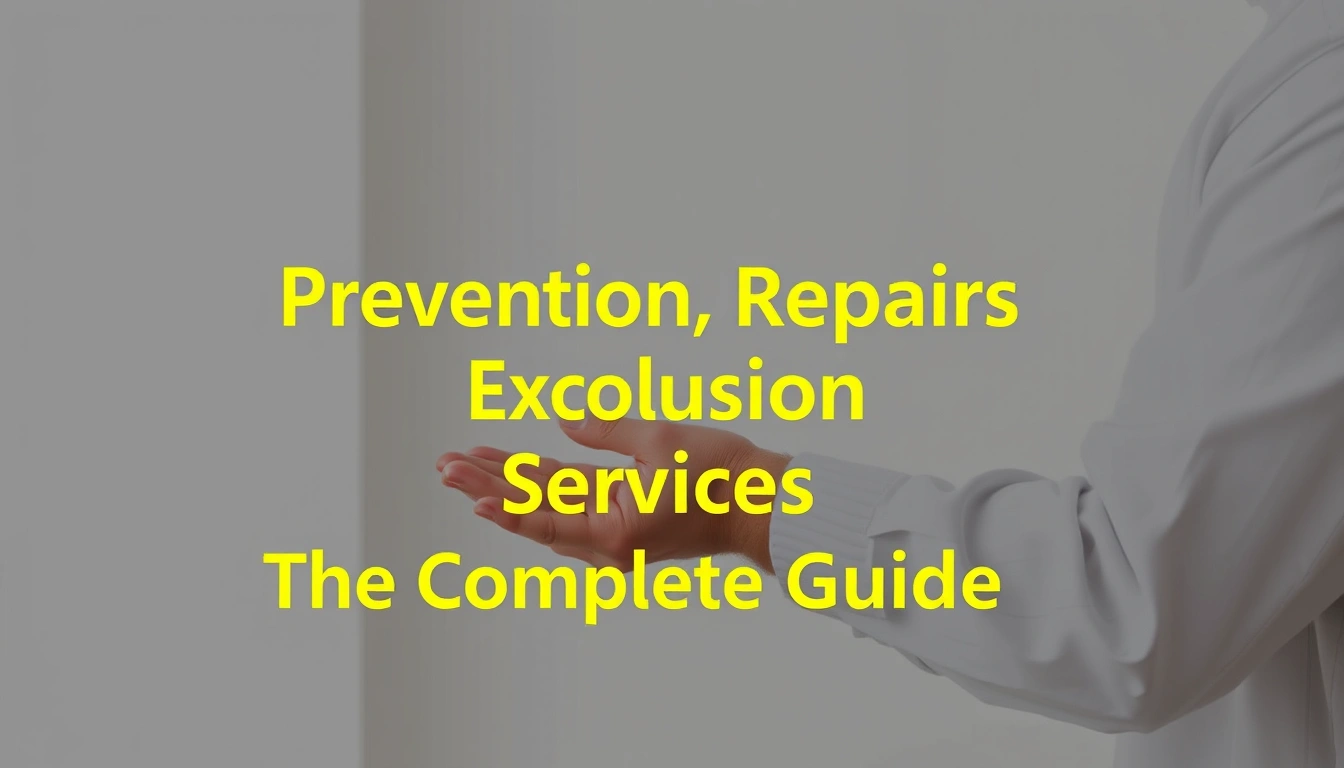Prevention, repairs, and exclusion services — The Complete Guide Prevention, repairs, and exclusion services — The Complete Guide
