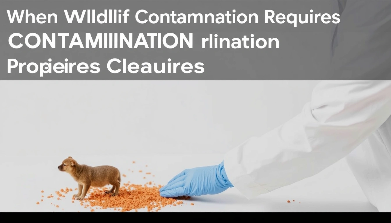 When Wildlife Contamination Requires Professional Cleanup